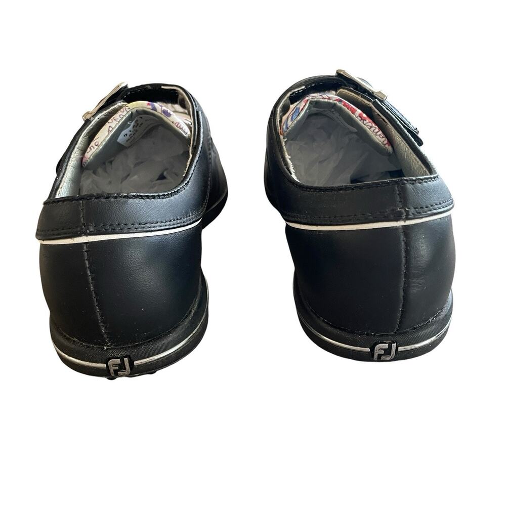 FOOTJOY TC Women's Size 6.5M Black Multicolor Leather Graffiti Oxford Golf Shoes - Picture 6 of 10